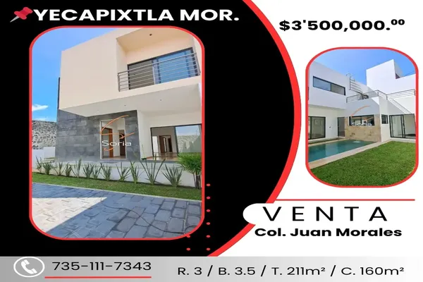 Foto de inmueble en 121 #655, Col. Juan Morales C.P. 62826, Yecapixtla