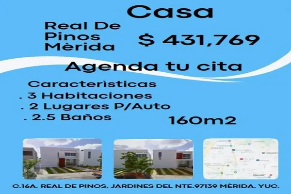 Foto de inmueble en 16 REAL DE PINOS #*, Col. Los Pinos C.P. 97138, Mérida