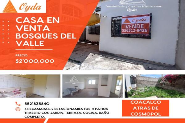 Foto de inmueble en bosques de durazno, Col. Bosques del Valle 1a Sección C.P. 55717, Coacalco de Berriozábal