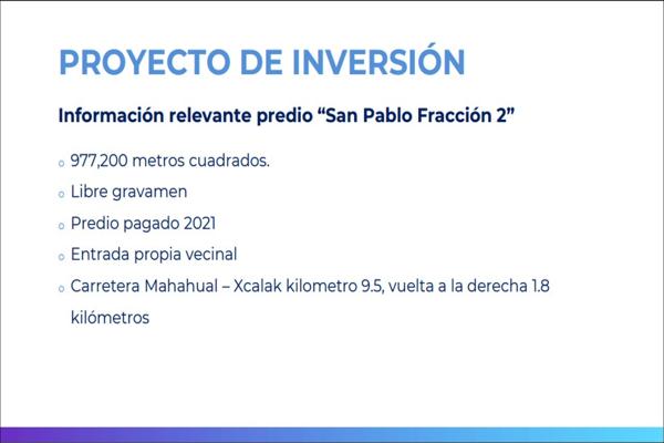 Foto de inmueble en Carretera a Mahahual  #s/n, Col. Adolfo López Mateos C.P. 77010, Othón P. Blanco