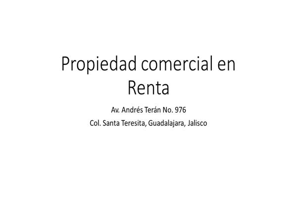 Foto de inmueble en Calle Andres Teran 976 #976, Col. Artesanos C.P. 44200, Guadalajara
