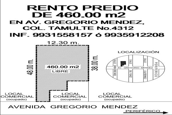 Foto de inmueble en avenida gregorio mendez  #4311, Col. Tamulte de las Barrancas C.P. 86150, Centro