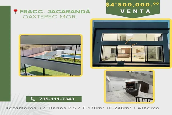 Foto de inmueble en 34 #22, Col. Jacarandas C.P. 62732, Yautepec