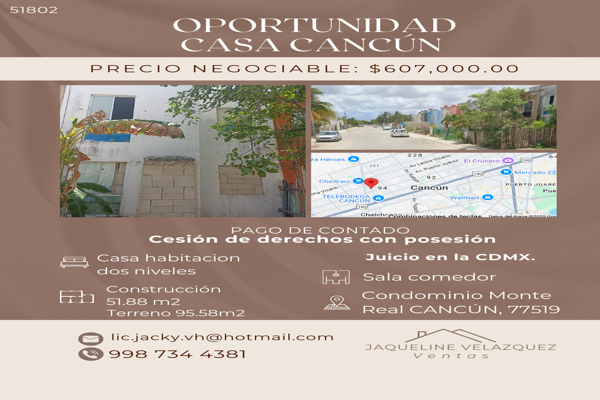 Foto de inmueble en condominio monte real , Col. Villas del Sol II (Supermanzana 207) C.P. 77519, Benito Juárez