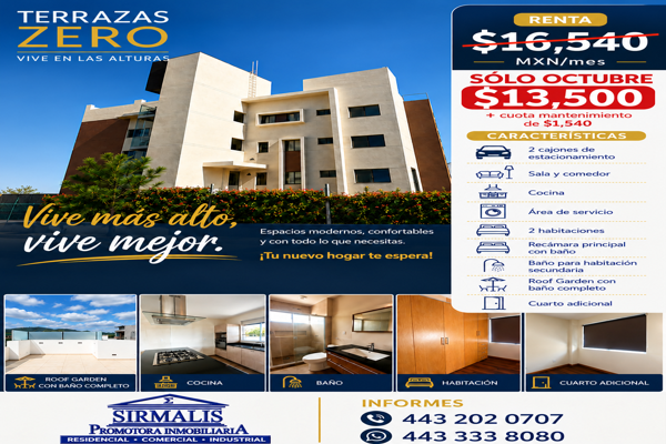 Foto de inmueble en Terrazas Zero, Av. Paseo del Punhuato 150, Tres Marías, 58254 Morelia, Mich. #150, Col. Terrazas Zero C.P. 58254, Morelia