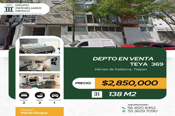 Foto de inmueble en Teya 369, Héroes de Padierna, Tlalpan, 14200 Ciudad de México, CDMX #369, Col. Jardines del Ajusco C.P. 14200, Tlalpan