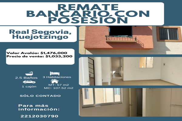 Foto de inmueble en Huejotzingo #6, Col. Real Segovia C.P. 74160, Huejotzingo