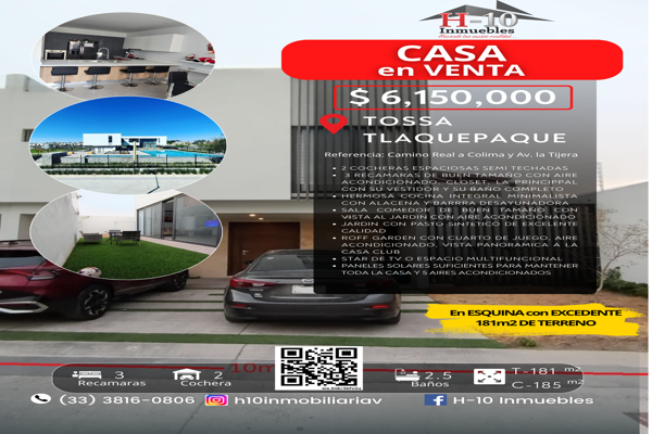 Foto de inmueble en Prolongación Colón 155 #s/n, Col. Áurea Residencial C.P. 45602, San Pedro Tlaquepaque
