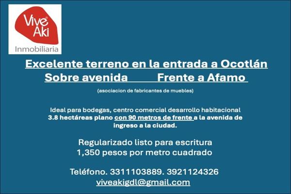 Foto de inmueble en Avenida Universidad 2000 #Sn, Col. Carretera C.P. 47870, Ocotlán