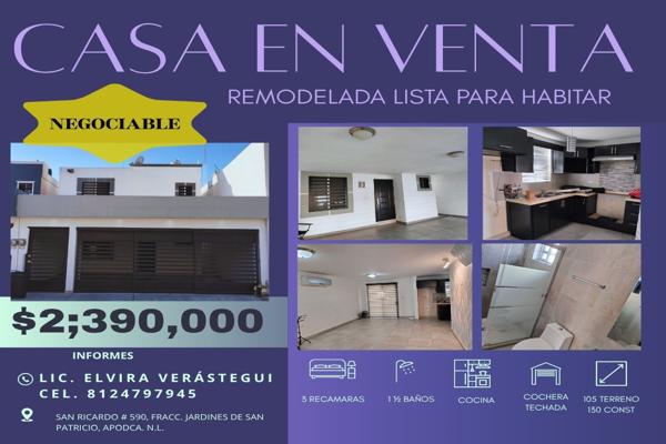 Foto de inmueble en San Ricardo  #590, Col. Jardines de San Patricio C.P. 66647, Apodaca