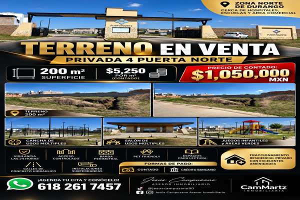 Foto de inmueble en 3997+HH, 34215 Victoria de Durango, Durango, Col. Rincón del Lobo C.P. 34215, Durango