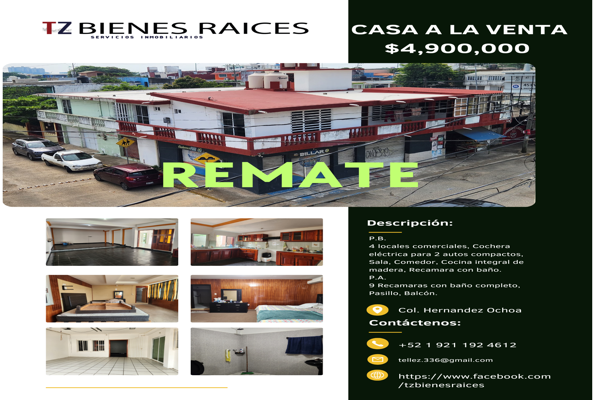 Foto de inmueble en Pedro L Dávila #s/n, Col. Rafael Hernández Ochoa C.P. 96550, Coatzacoalcos