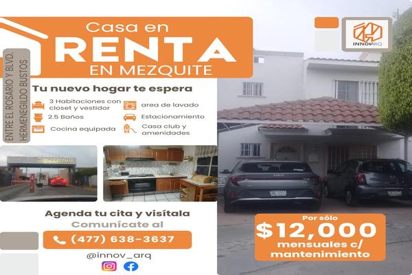 Foto de inmueble en Casa EN Renta EN Fracc. EL Mezquite (junto AL Rosario), Leon GTO, Col. Granjas del Rosario C.P. 37130, León