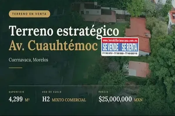 Foto de inmueble en Sin nombre de calle, Col. Acapatzingo C.P. 62493, Cuernavaca