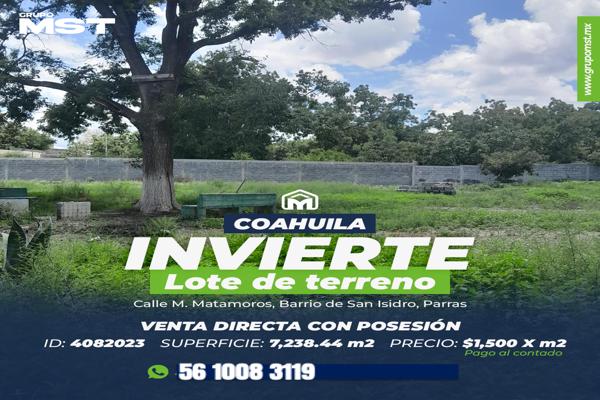 Foto de inmueble en M Matamoros, Col. San Isidro C.P. 27993, Parras