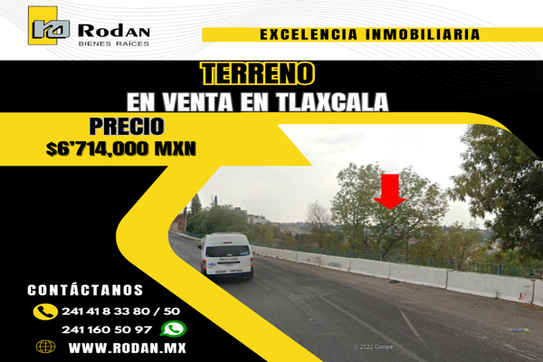 Foto de inmueble en CARR. OCOTLAN-CHIAUTEMPAN #SN, Col. Tlaxcala Centro C.P. 90000, Tlaxcala