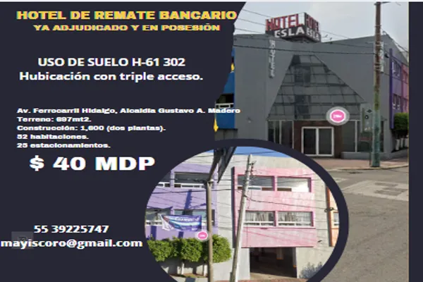 Foto de inmueble en AV. FERROCARRIL HIDALGO #0, Col. Tres Estrellas C.P. 07820, Gustavo A. Madero