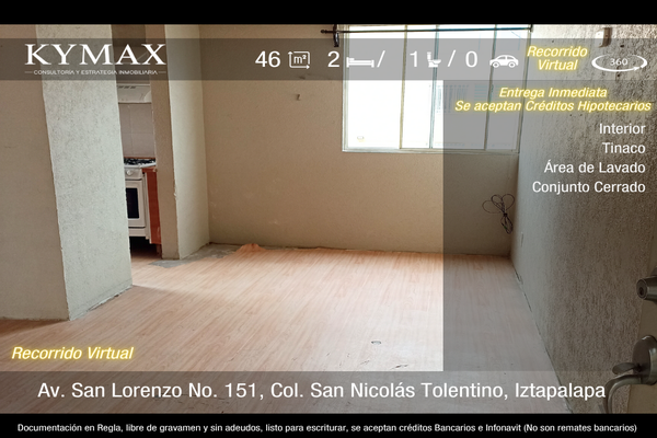 Foto de inmueble en Av. San Lorenzo, Col. San Nicolás Tolentino C.P. 09850, Iztapalapa