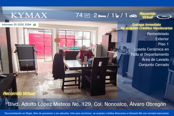 Foto de inmueble en Blvd. Adolfo López Mateos, Col. Santa Maria Nonoalco C.P. 03700, Benito Juárez