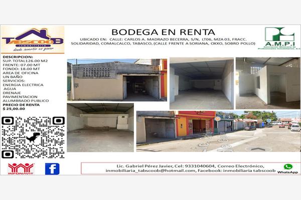 Foto de inmueble en CARLOS A. MADRAZO BECERRA, LT06, MZA 03, Col. Solidaridad Nacional A C C.P. 86340, Comalcalco