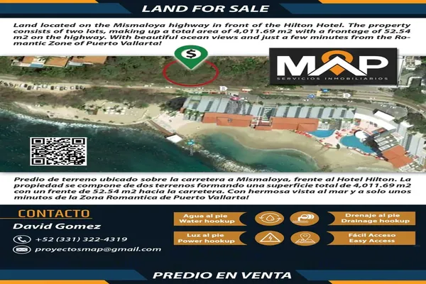 Foto de inmueble en Carr Barra De Navidad km #4.5, Col. Zona Hotelera Sur C.P. 48390, Puerto Vallarta