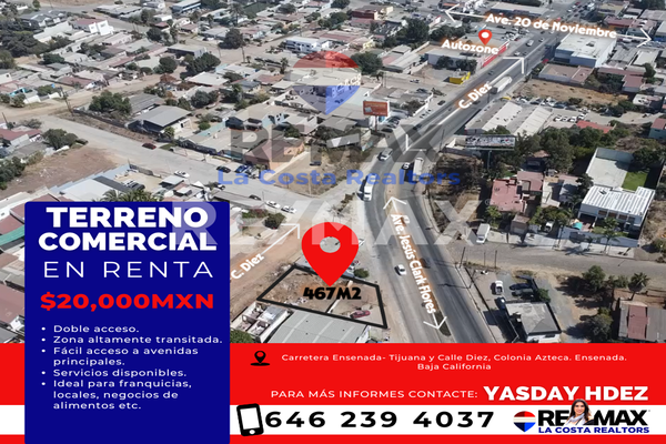 Foto de inmueble en Carretera Ensenada - Tijuana y Calle  Decima, Col. Azteca C.P. 22820, Ensenada