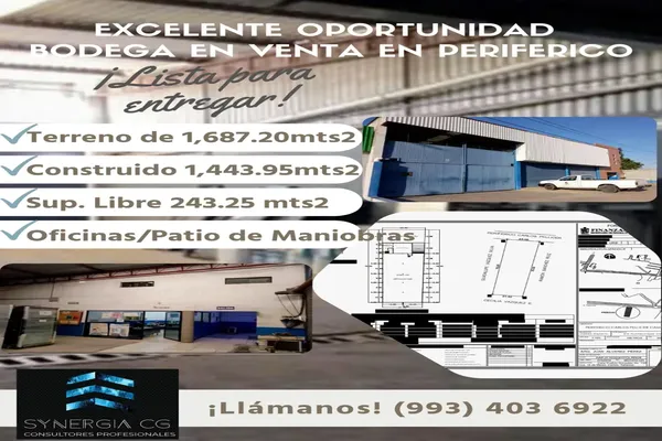 Foto de inmueble en Circuito Periferico Carlos Pellicer Cámara, Col. Primero de Mayo C.P. 86190, Centro