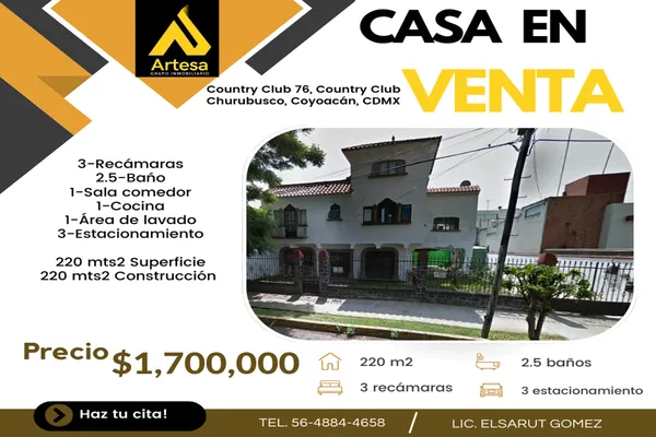 Foto de inmueble en Country Club #XXX, Col. Churubusco Country Club C.P. 04210, Coyoacán