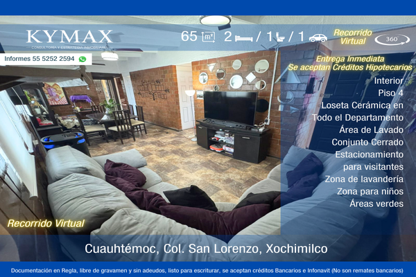 Foto de inmueble en Cuauhtémoc, Col. San Lorenzo Atemoaya C.P. 16400, Xochimilco