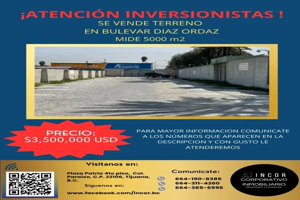 Foto de inmueble en De las Rosas #0, Col. La Mesa C.P. 22105, Tijuana