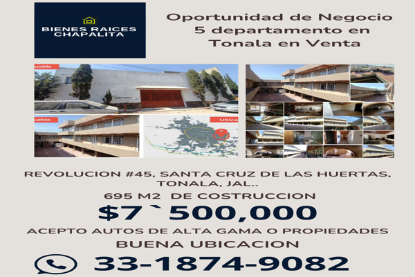 Foto de inmueble en Revolución 45, 45413 Tonalá, Jal. #45, Col. Surcos Largos C.P. 45413, Tonalá