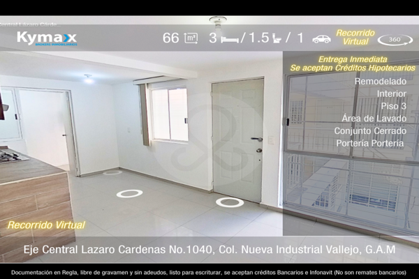 Foto de inmueble en Eje Central Lázaro Cárdenas, Col. Nueva Industrial Vallejo C.P. 07700, Gustavo A. Madero