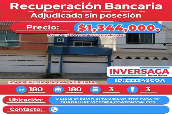 Foto de inmueble en Manlio Fabio Altamirano 3202B #3202B, Col. Guadalupe Victoria C.P. 96520, Coatzacoalcos
