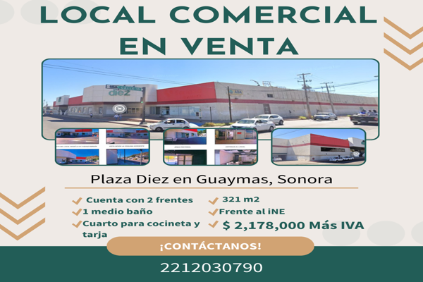 Foto de inmueble en Guaymas  Sonora #10, Col. Guaymas Centro C.P. 85400, Guaymas