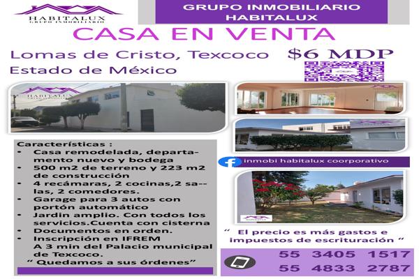 Foto de inmueble en Fraccionamiento Lomas Cristo  #s/n, Col. Lomas de Cristo C.P. 56225, Texcoco