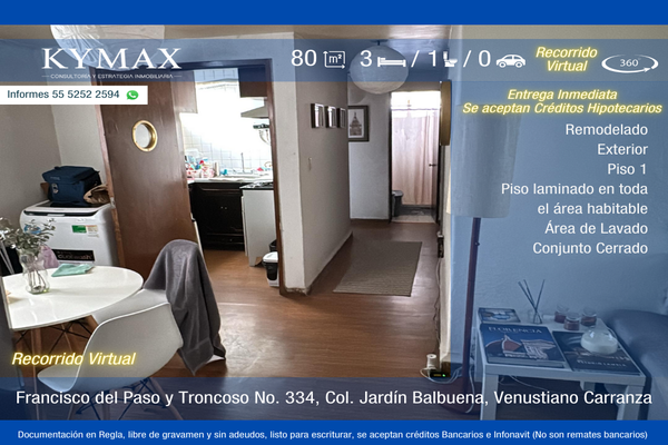 Foto de inmueble en Francisco del Paso y Troncoso, Col. Jardín Balbuena C.P. 15900, Venustiano Carranza