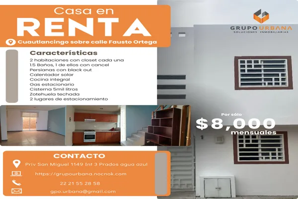 Foto de inmueble en FRANCISCO OCOTLAN #1, Col. Cuautlancingo C.P. 72703, Cuautlancingo