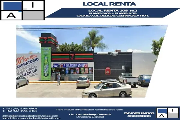 Foto de inmueble en GALATEA #1, Col. Delicias C.P. 62330, Cuernavaca