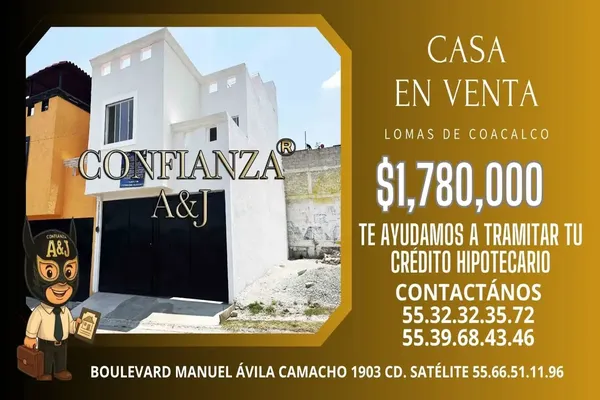Foto de inmueble en Lomas de Asturias, Col. Lomas de Coacalco 2a. Sección (Bosques) C.P. 55736, Coacalco de Berriozábal