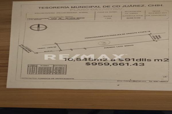Foto de inmueble en Lote Bravo, Col. Parajes del Oriente C.P. 32575, Juárez
