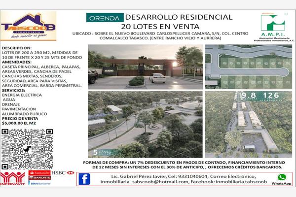 Foto de inmueble en LOTES EN VENTA EN BOULEVARD CARLOSPELLICER CAMARA, S/N, Col. Comalcalco Centro C.P. 86300, Comalcalco
