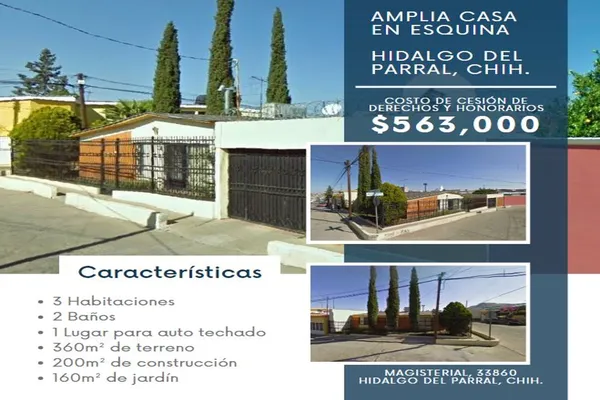 Foto de inmueble en  , Col. Magisterial C.P. 33860, Hidalgo del Parral