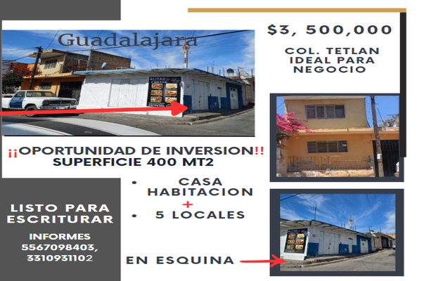 Foto de inmueble en Manuel Uribe, Col. Tetlán C.P. 44820, Guadalajara