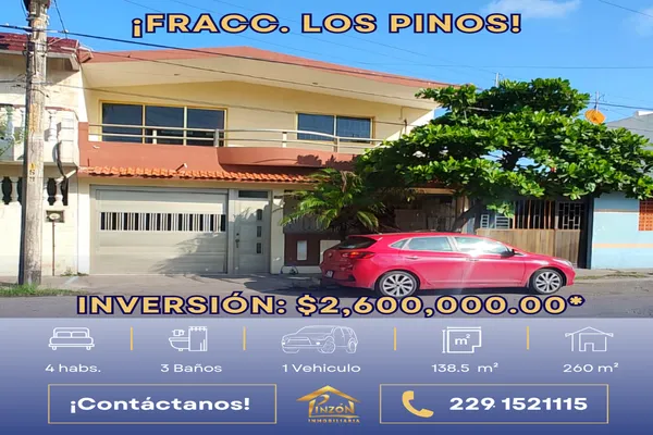 Foto de inmueble en Murillo #404, Col. Los Pinos C.P. 91870, Veracruz