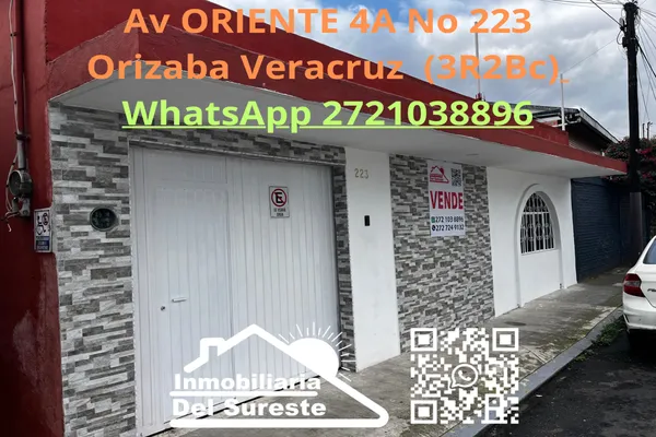 Foto de inmueble en ORIENTE 4A #223, Col. Orizaba Centro C.P. 94300, Orizaba
