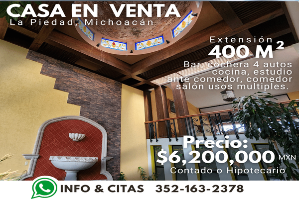 Foto de inmueble en  , Col. Vasco de Quiroga C.P. 59380, La Piedad