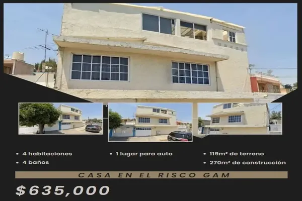 Foto de inmueble en VICENTE GARCIA GONZALEZ #*, Col. C.T.M. El Risco C.P. 07090, Gustavo A. Madero