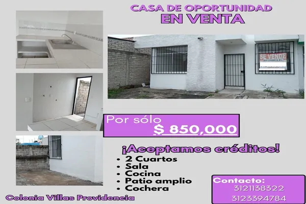 Foto de inmueble en  , Col. Villas Providencia C.P. 28987, Villa de Álvarez